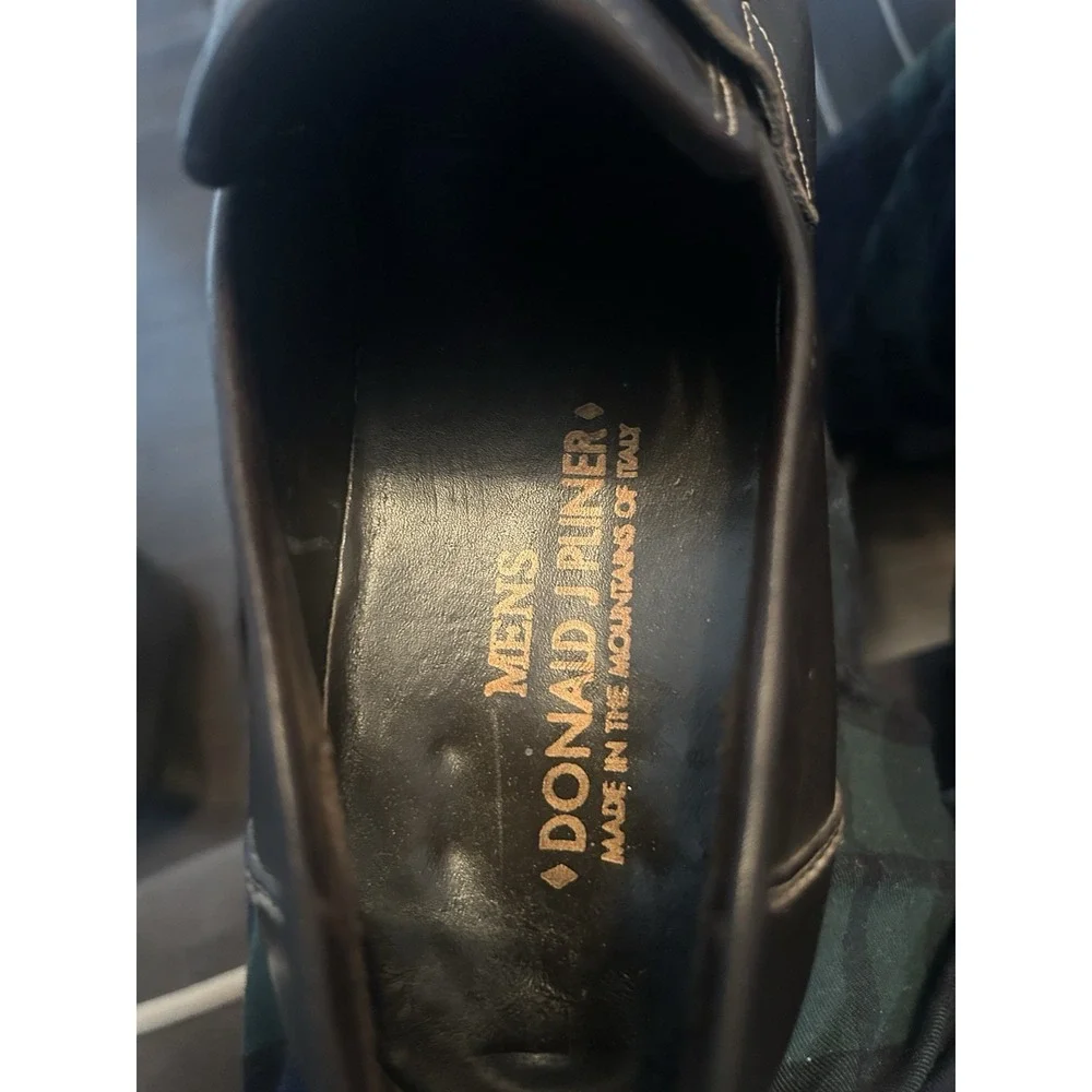 Donald J Pliner Men's Brown Leather Loafers Size 10M
